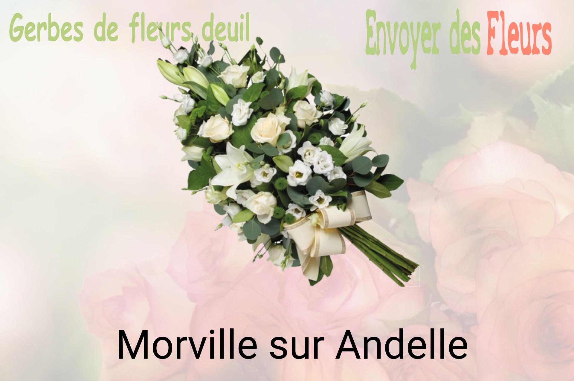 Gerbe de fleurs de deuil livrée à Morville-sur-Andelle
